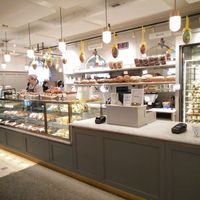 vendor desk at Vete-Katten in Stockholm