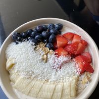 Coconut bowl! So good  at Fresh Press Juice Co in Bernardsville