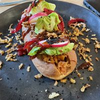 Pulled jackfruit sandwich   at Bhalu in Nijmegen
