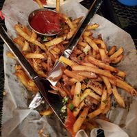 Garlic fries at The Flying Squirrel Bar in Chattanooga