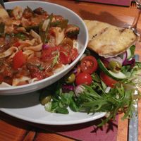 Tagliatelle at Charlie Brown's Diner in Eastbourne