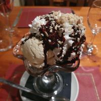 Choc nut sundae at Charlie Brown's Diner in Eastbourne