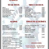 Vegan Menu - Yes all of it is Vegan !! at Charlie Brown's Diner in Eastbourne