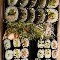 Spicy Kimchi Roll & Rainbow Maki Mix  at Kimbap Spot in Bochum