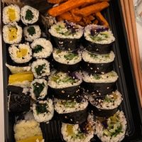 Vegan Mixed Plate for two (really good delivery option)!  at Kimbap Spot in Bochum