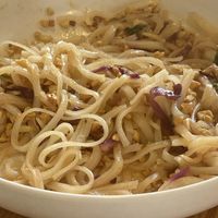 Pad Thai, no egg.  This is what we had leftover that was inedible.   at Noodles & Company in Bloomington