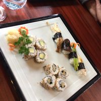 Vegan sushi at Tanuki  in Bruges