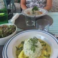 Culi flower and rissoto!! So god at Bio.Tequim Vegetariano Restaurante in Tavira