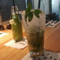 alcohol free mojito and smoothie at Orzo People Music Nature in Krakow