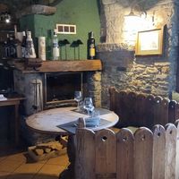 Interior at Taverna Coppapan in La Thuile