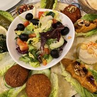 Vegan tasting plate  at Al Wadi in Sevilla