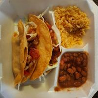 Vegan potato tacos at Habanero's Fresh Mex in Las Cruces