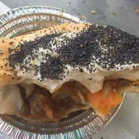 Lentil and sweet potato vegan pie at Foster's Bakery in Mermaid Beach