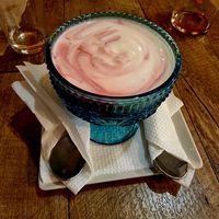 Kefir con fruta. at El Vegetariano de la Alcazabilla in Malaga