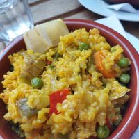 Paella at El Vegetariano de la Alcazabilla in Malaga