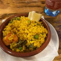 Vegan paella.  at El Vegetariano de la Alcazabilla in Malaga