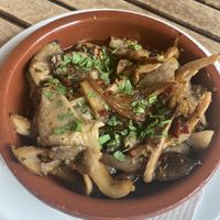 Pil pil mushrooms - so good  at El Vegetariano de la Alcazabilla in Malaga