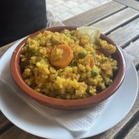 Vegan paella    at El Vegetariano de la Alcazabilla in Malaga