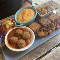 Vegan platter  at El Vegetariano de la Alcazabilla in Malaga