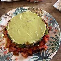 Salad top view  at El Vegetariano de la Alcazabilla in Malaga