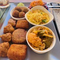 Vegan platter  at El Vegetariano de la Alcazabilla in Malaga