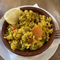 vegan paella at El Vegetariano de la Alcazabilla in Malaga