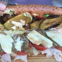 Torta con seitan y queso de papa - todo vegano at Comiendo Sano Mi Tienda de la Salud in Mazatlan