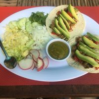 veggie taco at Comiendo Sano Mi Tienda de la Salud in Mazatlan