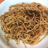 Spaghetti vegano con salsa pesto 🍝  at Comiendo Sano Mi Tienda de la Salud in Mazatlan