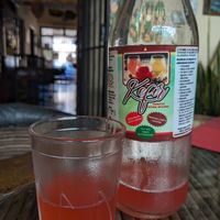 The zazamora (blackberry) water kefir, made in-house. at Comiendo Sano Mi Tienda de la Salud in Mazatlan