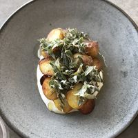 Roast potatoes with sage  at Aloft in Hobart