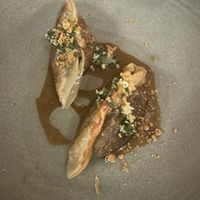 Mushroom dumplings  at Aloft in Hobart