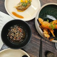 This dumpling, the eggplant, the raddish. Yumm... at Aloft in Hobart