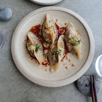 Mushroom dumplings at Aloft in Hobart