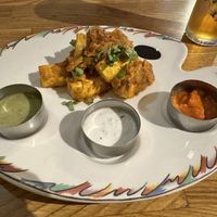 Vegan tofu starter  at Herb Restaurant in Leicester