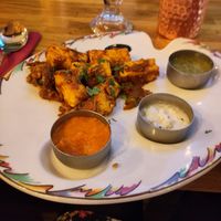 Tofu starter at Herb Restaurant in Leicester