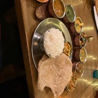 The thali!  at Herb Restaurant in Leicester