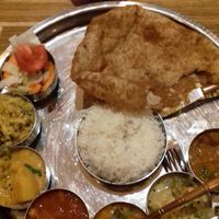 The food is so good even my non veggie/vegan friends like it! at Herb Restaurant in Leicester