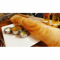 Huge dosa at Herb Restaurant in Leicester