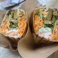 Chick’n wrap  at Edgy Veggy in Sofia