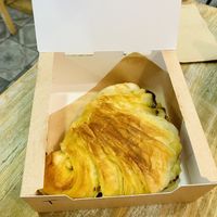 Chocolate croissant   at Edgy Veggy in Sofia