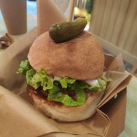 Whopper Burger at Edgy Veggy in Sofia