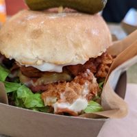 Grillzilla burger at Edgy Veggy in Sofia