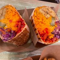 Seitan burrito at Edgy Veggy in Sofia