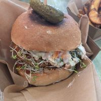 Burger, unfortunately I did not like it.  at Edgy Veggy in Sofia