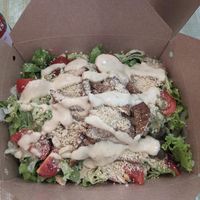 Salad dish. at Edgy Veggy in Sofia