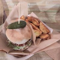 Veggy Burger at Edgy Veggy in Sofia