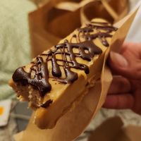 Snickers dessert that was soooo yummy at Edgy Veggy in Sofia