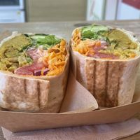 Unchicken burrito, 13 lev  at Edgy Veggy in Sofia