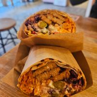 Tempeh burrito! at Edgy Veggy in Sofia